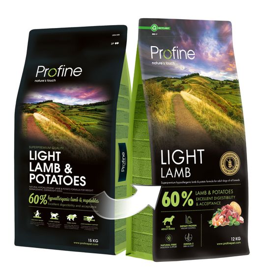 Корм сухий Profine Light Lamb and Potatoes д/собак з надмірною вагою ягня і картопля 12 кг | Зображення 2