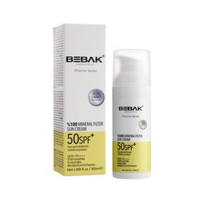 Солнцезащитный минеральный крем Bebak для лица SPF 50+ Pharma 50 мл