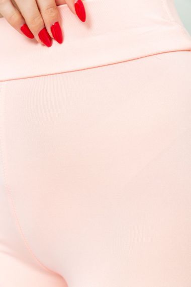 Велотреки жіночі однотонні, колір рожевий, 221R3019 | Зображення 4