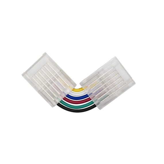 Конектор PROLUM для стрічки SMD SLIM 12ММ6PINRGB+ССТКутовий - L | Зображення 1
