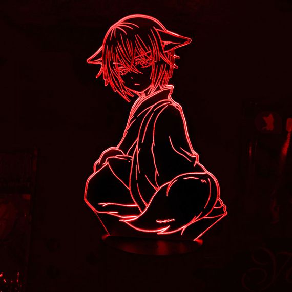 Акриловый светильник-ночник Томоэ 2 красный tty-n001845