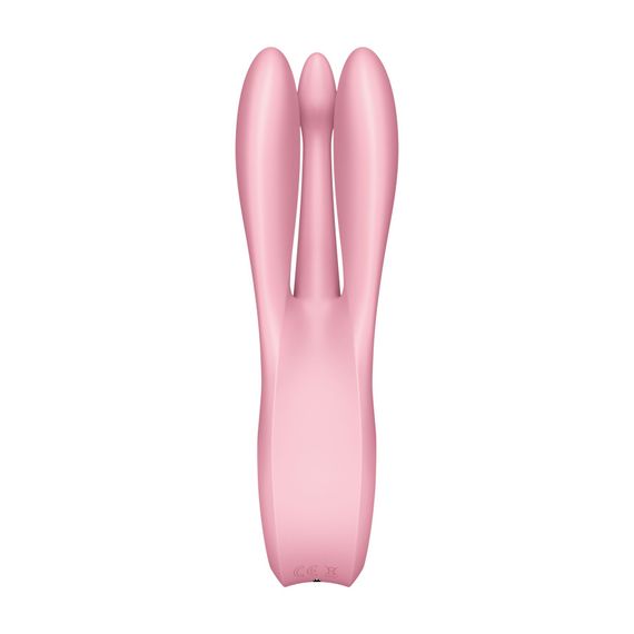 Кліторальний вібратор Satisfyer Threesome 1 Pink з трьома гнучкими пальчиками | Зображення 3
