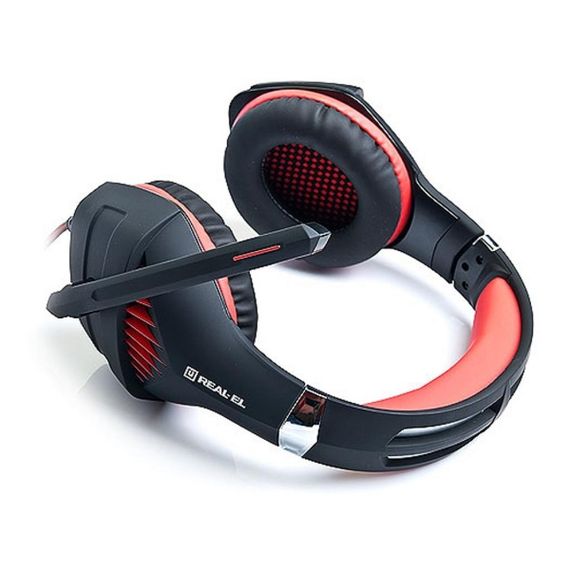 Навушники REAL-EL GDX-7600 Black-Red | Зображення 4