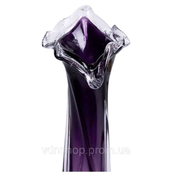 Ваза для квітів 31.5 см декоративна ваза для букета 300 мл Фіолетова HP-9-7 | Зображення 3