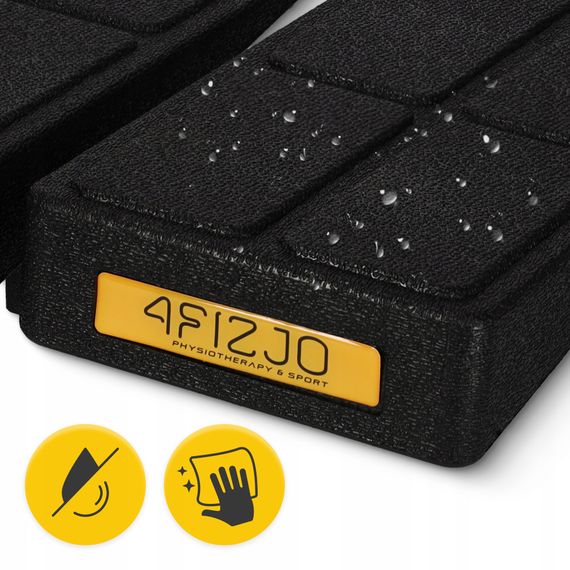 Клин-платформа 4FIZJO Slant Board 3 рівні для присідань та розтяжки Black (P-5905973400312) | Зображення 2