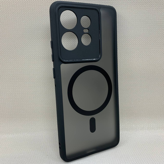 Чохол Motorola Edge 50 Pro протиударний BQ MagSafe матовий Чорний