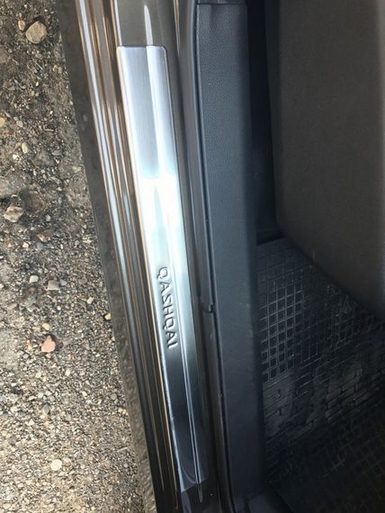 Накладки на пороги (Omsa, 4 шт, нерж.) для Nissan Qashqai 2014-2021 гг | Зображення 6