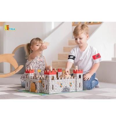 Ігровий набір Viga Toys Дерев&apos;яний замок (50310) | Зображення 1