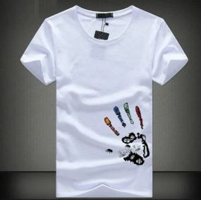 Футболка чоловіча з принтом повсякденна XL Білий