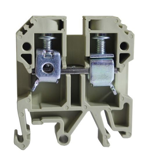 Клемма КНГ-SAK-10EN 61А 0.5-10мм2 винтовая бежевая наборная на DIN-рейку без маркера без крышки Ny95505486