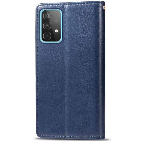 Шкіряний чохол-книжка GETMAN Gallant (PU) для Samsung Galaxy A73 5G Штучна шкіра, Слот для візитки, Синій | Зображення 1