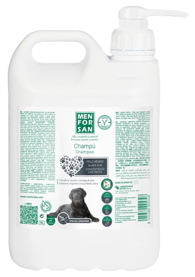 Menforsan Black Fur шампунь для собак із чорною шерстю, 5 л