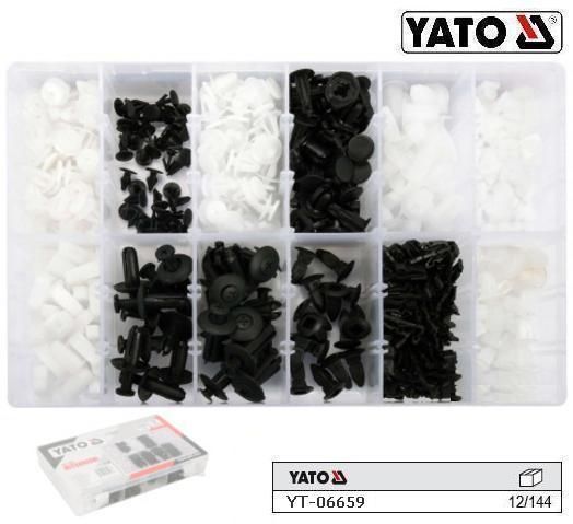 Набір кріплення обшивки салону MITSUBISHI YATO Польща 370 штук YT-06659