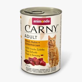 Корм Animonda Carny вологий з яловичиною, куркою та качкою для дорослих котів 400 гр