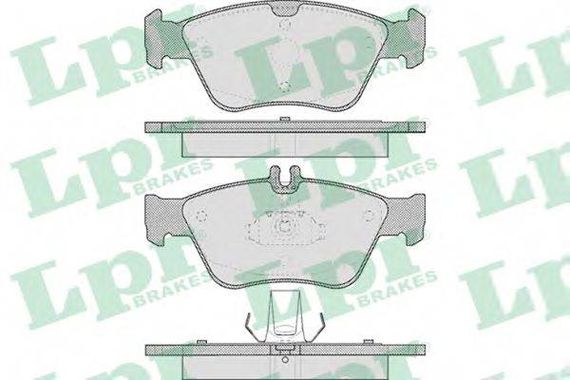 Колодка гальм. диск. MB C-CLASS (W202), CLK (C208) передн. (вир-во LPR) LPR 05P409 на MERCEDES-BENZ E-CLASS седан (W210)