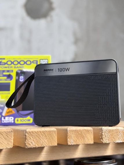 Портативная батарея Remax FP-6 60000mAh 100W мощный повербанк для ноутбука внешний аккумулятор для зарядки | Зображення 3