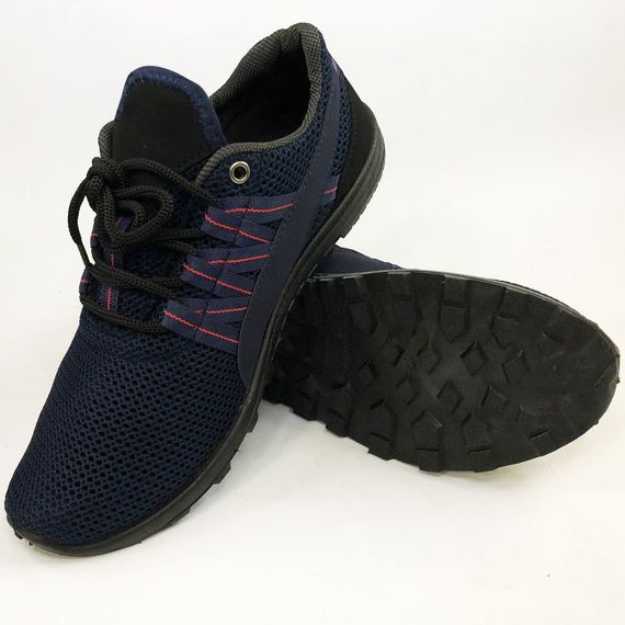 Текстильные кроссовки сеткой 44 размер | Спортивные кроссовки мужские летние | RQ-590 Кроссы мужские | Зображення 1