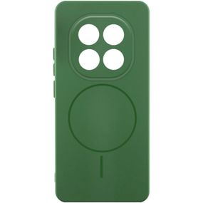 Чохол Silicone Cover Lakshmi Full Camera (AA) with Magnetic Fit для Xiaomi Redmi Note 15 Pro 5G Зелений / Dark green
