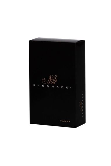 Трусики з мокрим ефектом Noir Handmade P008 Powerwetlook panty with gold clasp, M, на застібках sexstyle | Зображення 5