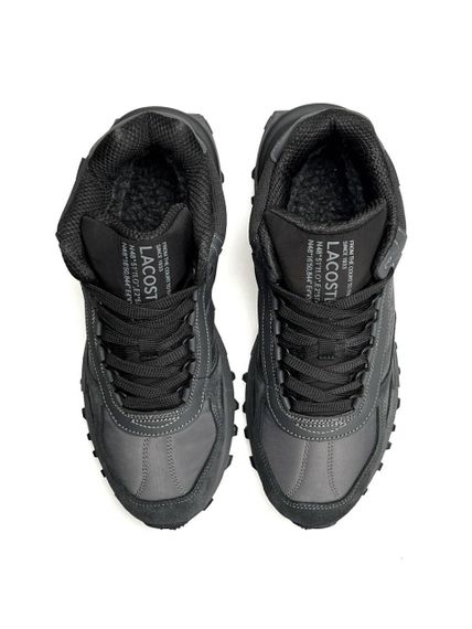Зимние Мужские кроссовки New Lacoste Elite Active High Fur Dark Grey (топ качество) A4866 42 27 | Зображення 6