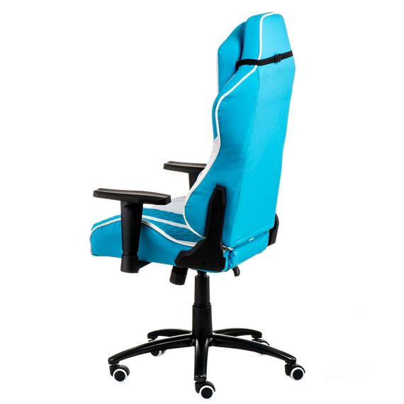 Кресло геймерское Special4You ExtremeRace light bluewhite | Зображення 4
