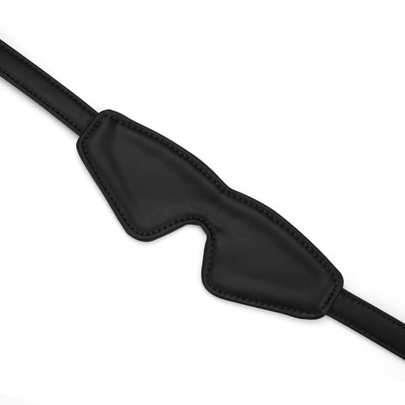 Маска на очі Liebe Seele Black Organosilicon Blindfold, екошкіра | Зображення 1