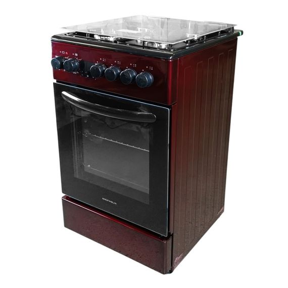 Плита газоэлектрическая Grunhelm FG5612BU Бургунди | Зображення 3