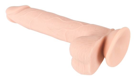 Фалоімітатор з мошонкою - Nature Skin Medium Bendable Dildo | Зображення 4