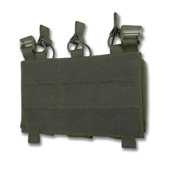 Съемная передняя панель к плитоноске с подсумками под 3 магазина хаки | Зображення 2