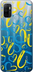 Чехол на Oppo A53 Сердца UA "5292u-568-17620"