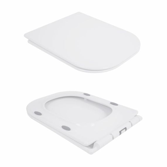 Унитаз-компакт Qtap Nando безободковый с сиденьем Soft-close QT12221222AW | Зображення 7