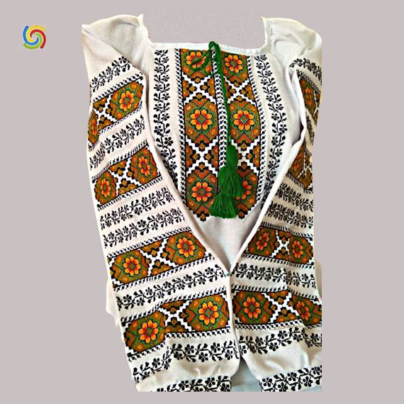 Рубашка Украинская вышиванка  444286914 цвет белый размер 4XL