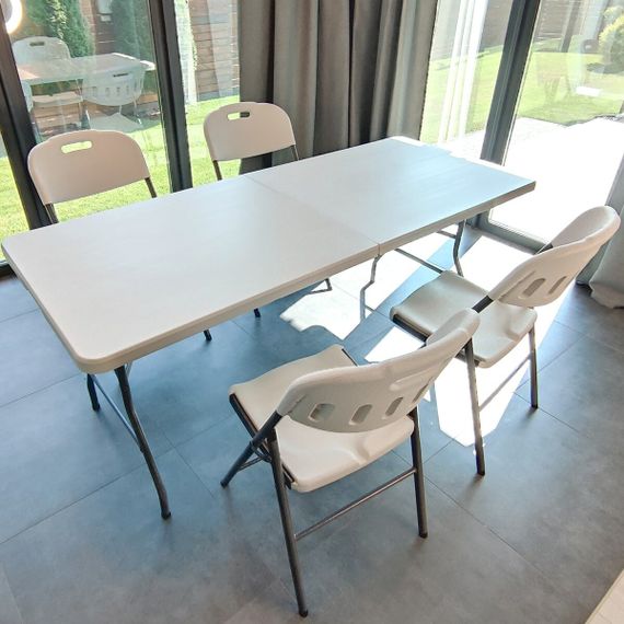 Складний стілець (стандартний тип) 47,5*59*86,5см белый SW-00001607 | Зображення 6