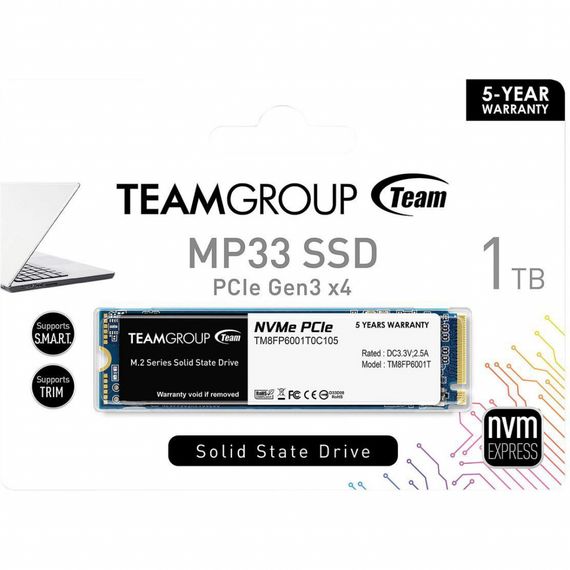 Накопичувач SSD M.2 2280 1TB Team (TM8FP6001T0C101) | Зображення 2