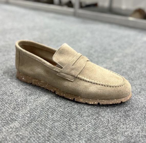 Замшевые мужские лоферы Luciano Bellini Бежевый 41 размер | Зображення 7