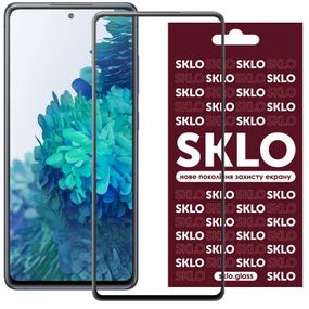 Захисне скло SKLO 3D для Samsung Galaxy S20 FE Чорний