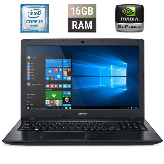 Ноутбук Acer Aspire F 15 F5-572G-56CU / 15.6" (1920x1080) IPS / Intel Core i5-6200U (2 (4) ядра по 2.3 - 2.8 GHz) / 16 GB DDR3 / 240 GB SSD / nVidia GeForce 940M, 4 GB DDR3, 64-bit / WebCam / DVD-RW б/в