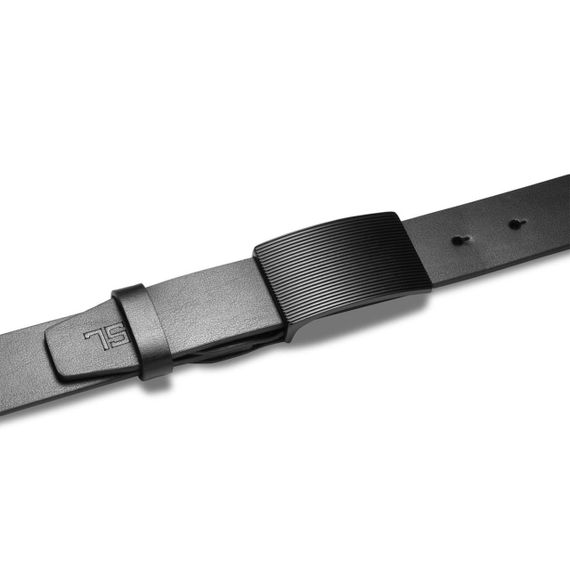 Ремінь чоловічий шкіряний Semi Line Black (P8233-0 M) | Зображення 1