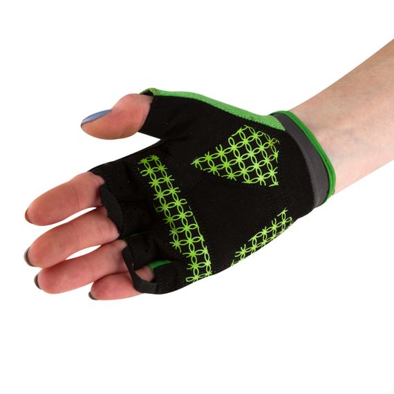 Велорукавички жіночі PowerPlay 5284 B Зелені XS | Зображення 5