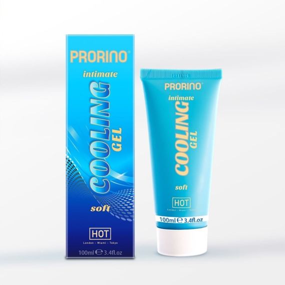 Лубрикант HOT PRORINO Cooling Gel з ефектом охолодження, 100 мл Sex Aura