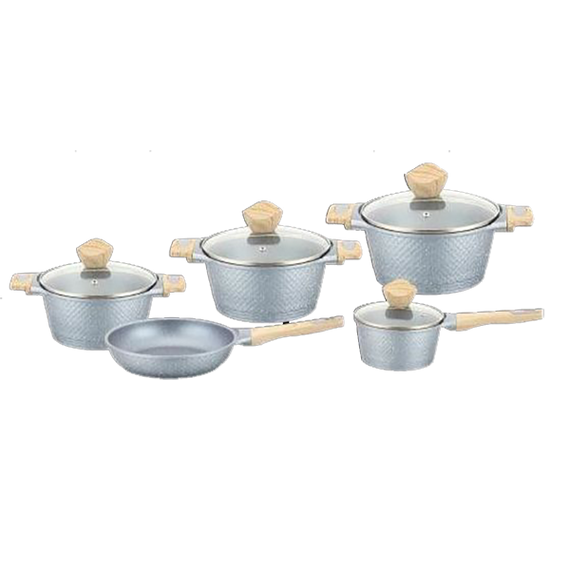 Набір каструль Benson BN-339 "Луска" (світлий)