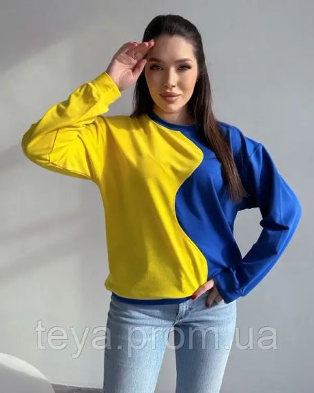 Толстовка цвет желтый/синий размеры S, XL, L FI_007010