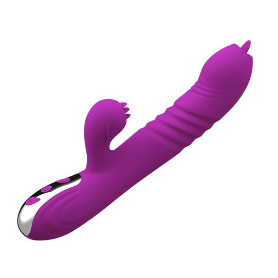 Вібратор Fairy USB 3 functions of thrusting / 20 vibrations -Purple Sex Aura | Зображення 1