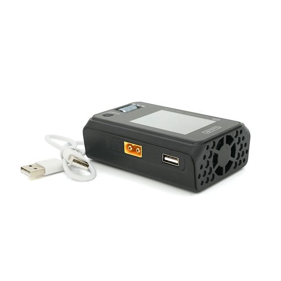 Зарядний пристрій ToolkitRC M6D, 2 канали, 500Вт, тип АКБ LiPo, LiHv, Li-ion, NiMh, LiFe, Pb, USB, роз'єм XT60, вхід 7-28В, вага | Зображення 5