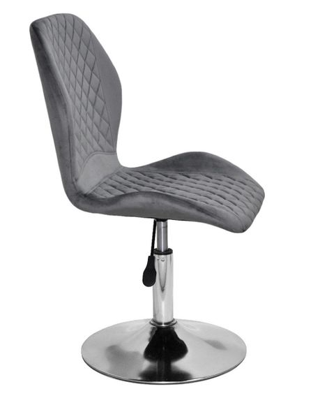 Поворотний стілець Fox CH-Base, на хромованому круглому диску Ø 385 мм із регулюванням висоти, м'яка оббивка | Зображення 9