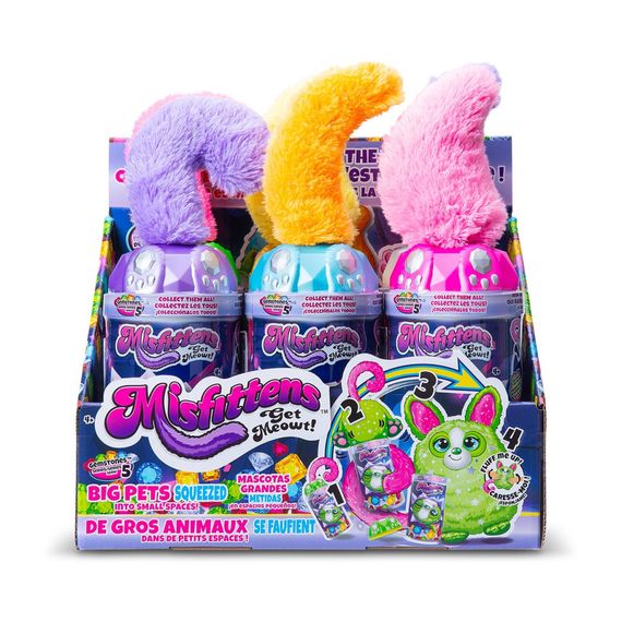 М’яка іграшка-сюрприз "Звірятко в банці" Misfittens 03962 серії "Gemstones" в асортименті | Зображення 4