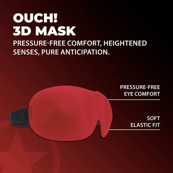 Маска на очі - Ouch! 3D Blindfold Red Sex Aura | Зображення 1