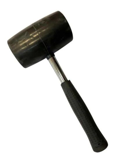 Киянка резиновая LT черная резина/металлическая ручка d 65 мм 450 г (25-65)