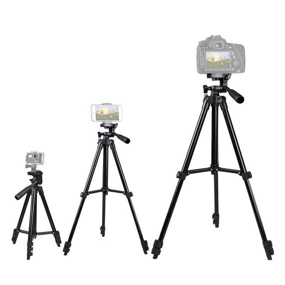 Штатив трипод для фотоапарата та телефону 35-103 см, Tripod FY-3120 / Регульований штатив для кільцевої лампи | Зображення 2