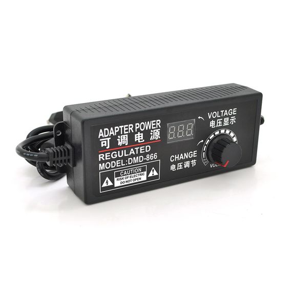 Адаптер живлення з регулюванням 9-24V 5A, штекер 5, 5 * 2, 5, LED - індикація